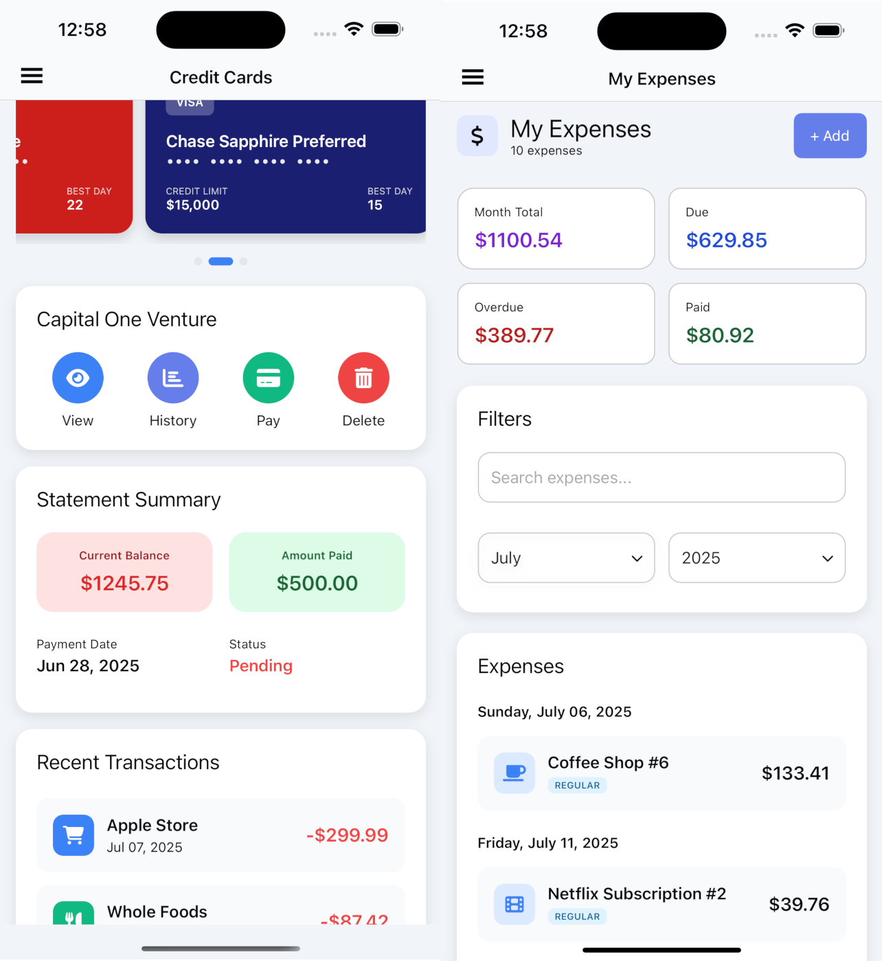 The UIs are not final, trying to find out what should be the best way to show the information, https://dribbble.com has been a great source of reference.